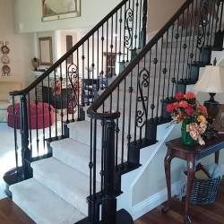 Brea Orange County custom staircase fine woodworking