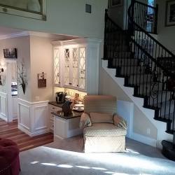 Brea Orange County kitchen cabinets and custom staircase